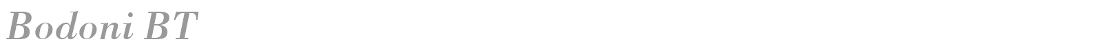 Bodoni font preview